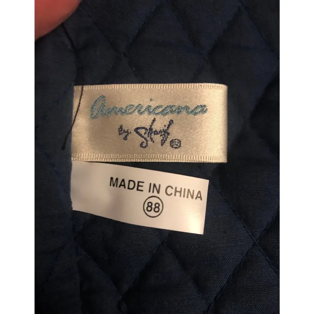 NWOT Vintage Americana by Sharif Quilted Floral Garment Bag Travel Suiter 1980s